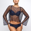 Avero velvet blue Hotpants