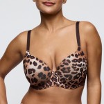 Giganni Leopard Bloom Voorgevormde Beha Hartvorm